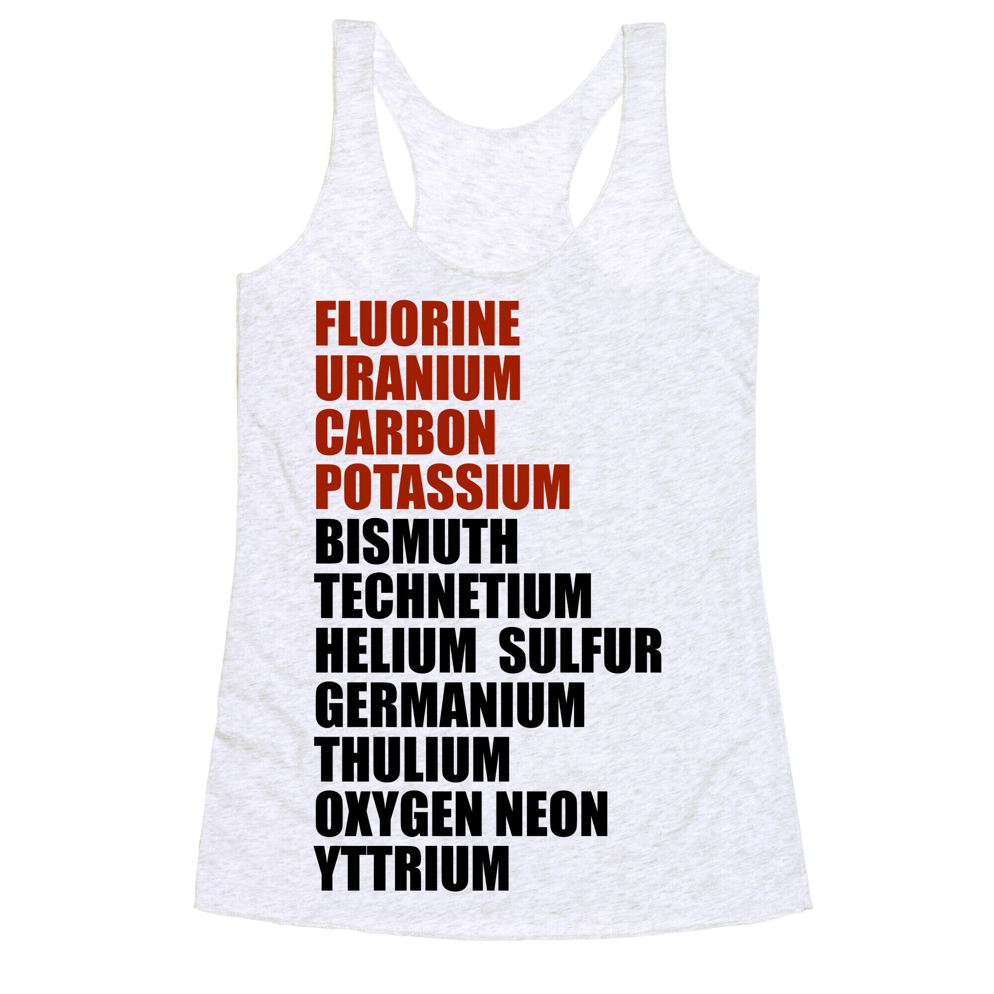 Chemistry Rap Tribute Racerback Tank